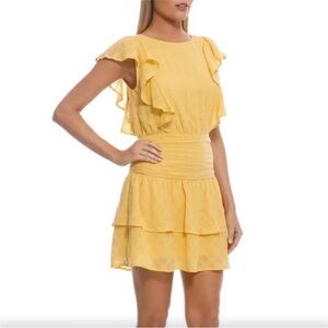 Suboo Yellow Ruffle Dress
